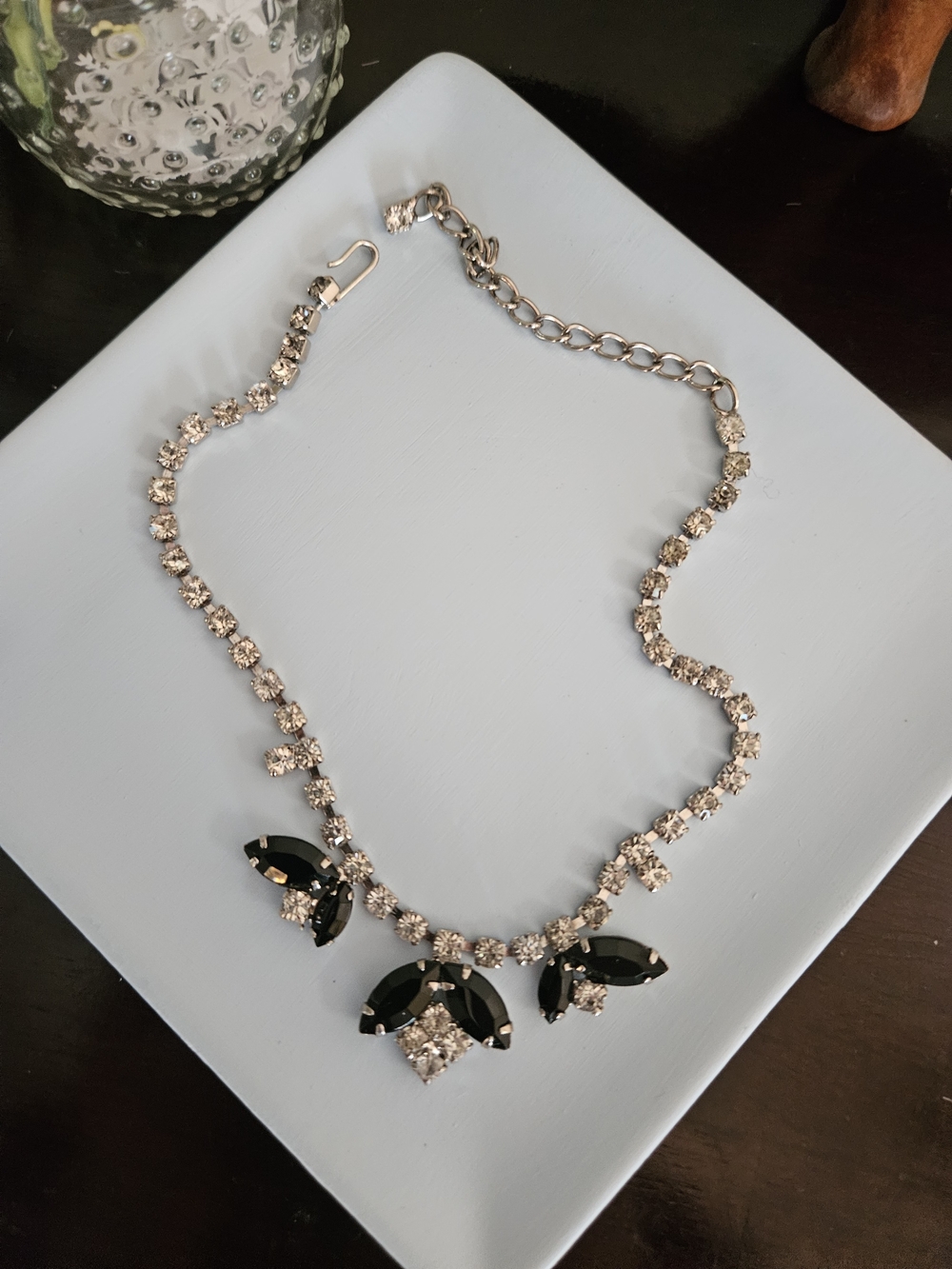 Vintage Crystal Bib Necklace